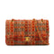 CHANEL MATELASSE CHAIN SHOULDER BAG ORANGE MULTICOLOR TWEED GOLD HARDWARE 90347919