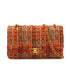 CHANEL MATELASSE CHAIN SHOULDER BAG ORANGE MULTICOLOR TWEED GOLD HARDWARE 90347919