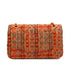 CHANEL MATELASSE CHAIN SHOULDER BAG ORANGE MULTICOLOR TWEED GOLD HARDWARE 90347919