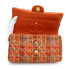 CHANEL MATELASSE CHAIN SHOULDER BAG ORANGE MULTICOLOR TWEED GOLD HARDWARE 90347919