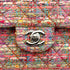 CHANEL MATELASSE CHAIN SHOULDER BAG PINK MULTICOLOR TWEED SILVER HARDWARE 90326719