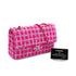 CHANEL MATELASSE CHAIN SHOULDER BAG PINK TWEED SILVER HARDWARE 90335041