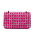 CHANEL MATELASSE CHAIN SHOULDER BAG PINK TWEED SILVER HARDWARE 90335041