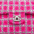 CHANEL MATELASSE CHAIN SHOULDER BAG PINK TWEED SILVER HARDWARE 90335041