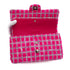 CHANEL MATELASSE CHAIN SHOULDER BAG PINK TWEED SILVER HARDWARE 90335041