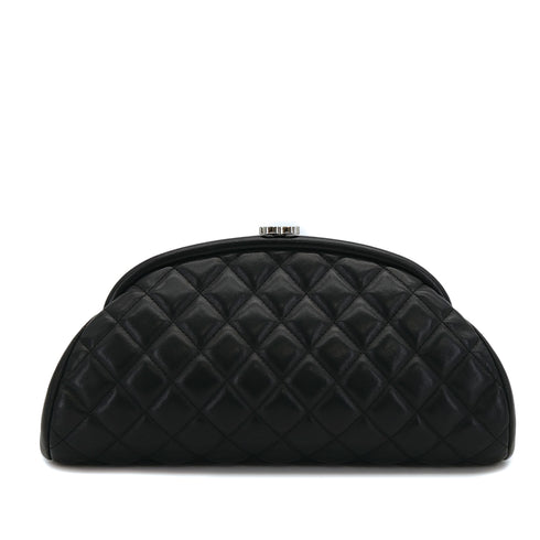 CHANEL_MATELASSE_CLUTCH_BAG_BLACK_LAMB_SKIN_SILVER_HARDWARE_90317002_japan