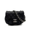 CHANEL MATELASSE COCOMARK CHAIN AROUND SHOULDER BAG BLACK LEATHER 90314412