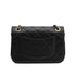 CHANEL MATELASSE COCO CLIPS CHAIN SHOULDER BAG RHINESTONE FAUX PEARL BLACK LAMB SKIN GOLD HARDWARE 90331664