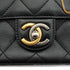 CHANEL MATELASSE COCO CLIPS CHAIN SHOULDER BAG RHINESTONE FAUX PEARL BLACK LAMB SKIN GOLD HARDWARE 90331664