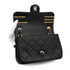 CHANEL MATELASSE COCO CLIPS CHAIN SHOULDER BAG RHINESTONE FAUX PEARL BLACK LAMB SKIN GOLD HARDWARE 90331664
