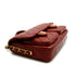 CHANEL MATELASSE DOUBLE COCOMARK CHAIN SHOULDER HAND BAG BROWN LEATHER GOLD HARDWARE 90342593