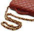 CHANEL MATELASSE DOUBLE COCOMARK CHAIN SHOULDER HAND BAG BROWN LEATHER GOLD HARDWARE 90342593