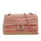 CHANEL MATELASSE ESPADRILLE MOTIF CHAIN SHOULDER BAG PINK SILVER HARDWARE 90343943