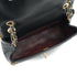 CHANEL MATELASSE FAUX PEARL CHAIN SHOULDER BAG BLACK LEATHER 90332580
