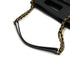CHANEL MATELASSE SMALL SHOPPING BAG BLACK LAMB SKIN GOLD HARDWARE 90335798