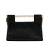 CHANEL MATELASSE SMALL SHOPPING BAG BLACK LEATHER GOLD HARDWARE 90306270