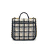 CHANEL MATELASSE TWEED CHAIN HAND SHOULDER BAG BEIGE BLACK GOLD HARDWARE 90324760