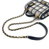 CHANEL MATELASSE TWEED CHAIN HAND SHOULDER BAG BEIGE BLACK GOLD HARDWARE 90324760