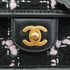 CHANEL MATELASSE TWEED CHAIN HAND SHOULDER BAG PINK BLACK GOLD HARDWARE 90332582