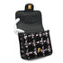 CHANEL MATELASSE TWEED CHAIN HAND SHOULDER BAG PINK BLACK GOLD HARDWARE 90332582