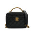 CHANEL MATELASSE VANITY CHAIN SHOULDER BLACK CAVIAR SKIN GOLD HARDWARE 90334153