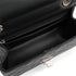CHANEL MATERASSE 2.55 CHAIN SHOULDER BAG BLACK LEATHER SILVER HARDWARE 90345070
