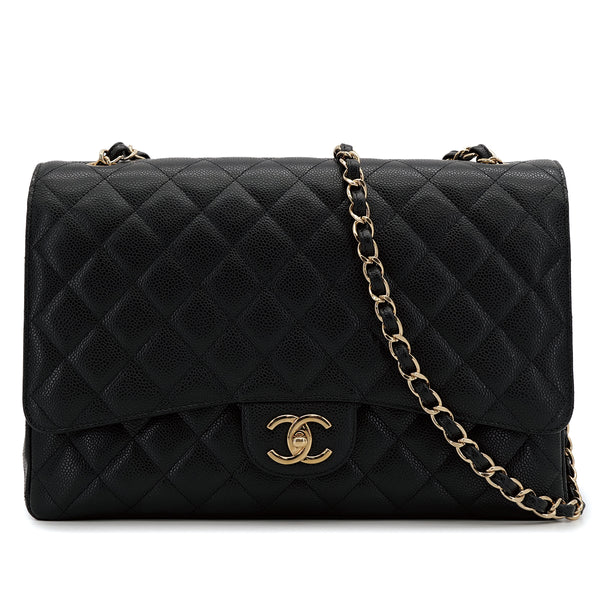 CHANEL_MAXI_MATELASSE_34_CHAIN_SHOULDER_BAG_BLACK_CAVIAR_SKIN_GOLD_HARDWARE_90312938_japan