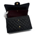 CHANEL MAXI MATELASSE 34 CHAIN SHOULDER BAG BLACK CAVIAR SKIN GOLD HARDWARE 90312938