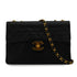 VINTAGE CHANEL MAXI MATELASSE 34 CHAIN SHOULDER BAG BLACK LAMB SKIN GOLD HARDWARE 90347766