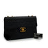 VINTAGE CHANEL MAXI MATELASSE 34 CHAIN SHOULDER BAG BLACK LAMB SKIN GOLD HARDWARE 90347766