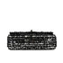 CHANEL MINI CHAIN SHOULDER BAG BLACK SILVER SEQUINS LEATHER SILVER HARDWARE 90343618