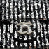 CHANEL MINI CHAIN SHOULDER BAG BLACK SILVER SEQUINS LEATHER SILVER HARDWARE 90343618