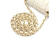 CHANEL MINI CHAIN SHOULDER BAG WHITE TWEED GOLD HARDWARE 90314775