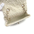 CHANEL MINI CHAIN SHOULDER BAG WHITE TWEED GOLD HARDWARE 90314775
