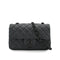 CHANEL MINI MATELASSE 20 CHAIN SHOULDER BAG GRAY LEATHER BLACK HARDWARE 90330944