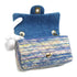 CHANEL MINI MATELASSE 20 CHAIN SHOULDER BAG MULTICOLOR DENIM SILVER HARDWARE 90334871