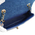 CHANEL MINI MATELASSE 20 CHAIN SHOULDER BAG MULTICOLOR DENIM SILVER HARDWARE 90334871