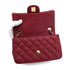 CHANEL MINI MATELASSE 20 CHAIN SHOULDER BAG RED LEATHER GOLD HARDWARE 90331372