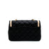 CHANEL MINI MATELASSE BICOLOR CHAIN SHOULDER BAG BLACK PINK LAMB SKIN GOLD HARDWARE 90347767