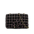 CHANEL MINI MATELASSE CAMELLIA CHAIN SHOULDER BAG BLACK PINK TWEED GOLD HARDWARE 90335837