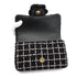 CHANEL MINI MATELASSE CAMELLIA CHAIN SHOULDER BAG BLACK PINK TWEED GOLD HARDWARE 90335837