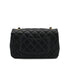 CHANEL MINI MATELASSE CHAIN SHOULDER BAG BALCK LAMB SKIN GOLD HARDWARE 90331415
