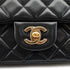 CHANEL MINI MATELASSE CHAIN SHOULDER BAG BALCK LAMB SKIN GOLD HARDWARE 90331415