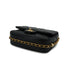 CHANEL MINI MATELASSE CHAIN SHOULDER BAG BALCK LAMB SKIN GOLD HARDWARE 90332584