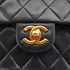 VINTAGE CHANEL MINI SQUARE 17 CHAIN SHOULDER BAG BLACK LAMB SKIN GOLD HARDWARE 90334163