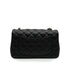 CHANEL MINI MATELASSE CHAIN SHOULDER BAG BLACK LAMB SKIN GOLD HARDWARE 90341439