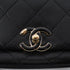 CHANEL MINI MATELASSE CHAIN SHOULDER BAG BLACK LAMB SKIN GOLD HARDWARE 90341846