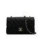 CHANEL MINI MATELASSE CHAIN SHOULDER BAG BLACK LAMB SKIN GOLD HARDWARE 90346109