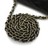 CHANEL MINI MATELASSE CHAIN SHOULDER BAG BLACK LAMB SKIN GOLD HARDWARE 90346109
