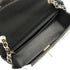 CHANEL MINI MATELASSE CHAIN SHOULDER BAG BLACK LAMB SKIN GOLD HARDWARE 90346109